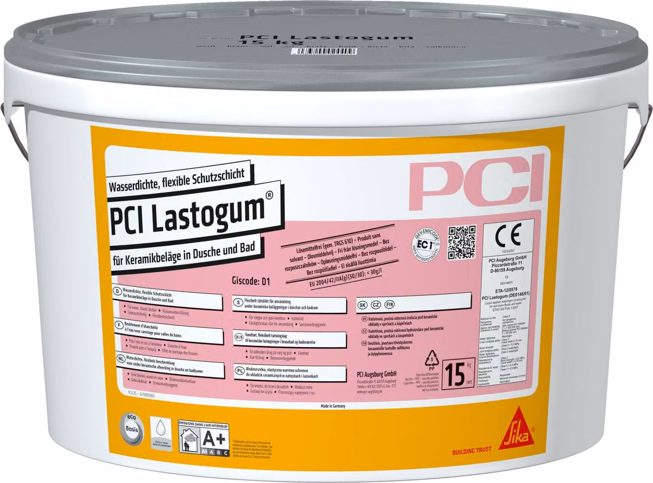 PCI Lastogum Abdichtung 15kg Grau