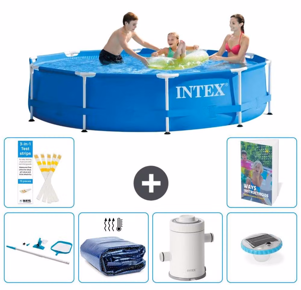 Piscina autoportante rettangolare - 305x76 cm - 5 pezzi - Modello S131