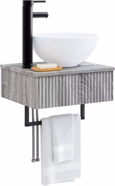 Lavabo da Parete Sonoma grigio 40 x 35 x 39 cm CFW1857786