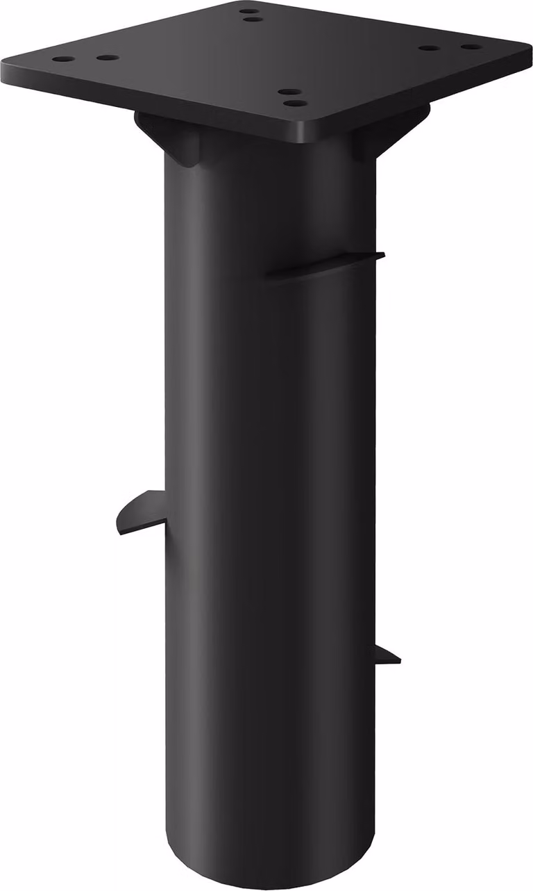Portaombrellone in cemento, portaombrellone a sbalzo, portaombrellone quadrato, supporto per ombrellone a sbalzo 113/92 mm, peso ombrellone per balcone, terrazza, giardino, grigio scuro