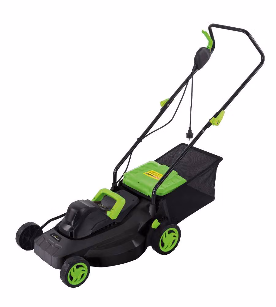 Supherba Rasaerba Elettrico da Giardino Nero e Verde 1700W Taglio 40 cm Cestello 35 L SH1700