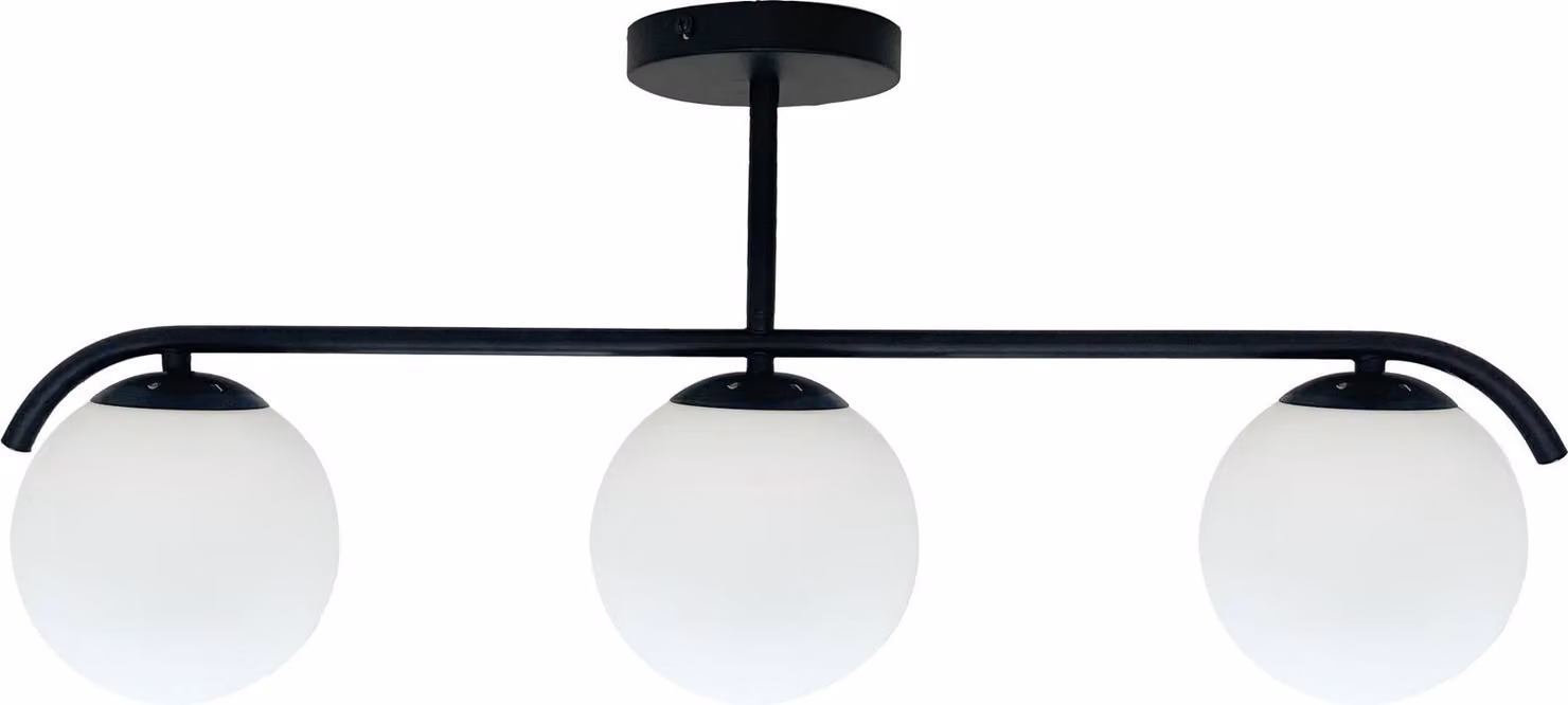 Lampada da soffitto AMADEO bianco e nero, 3xE14x40W, vetro, dimensioni: 29x69,5x14,5 cm, IP20, Candellux