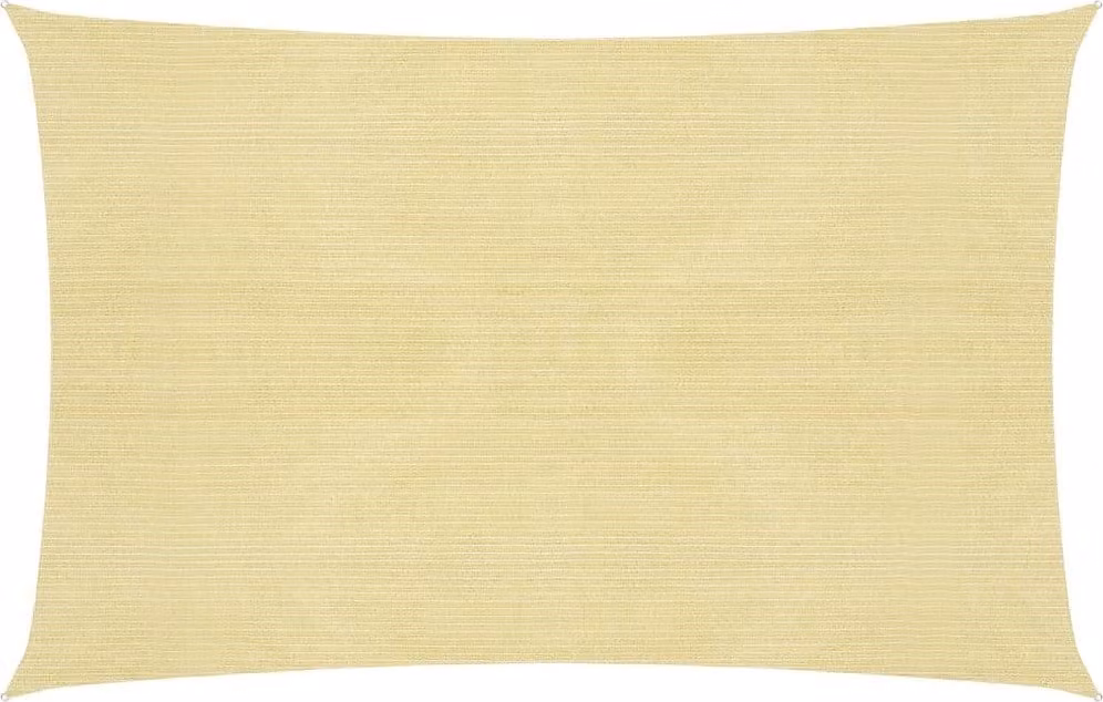 The Living Store Tenda da sole 160 g/m² Beige 3,5x4,5 m HDPE