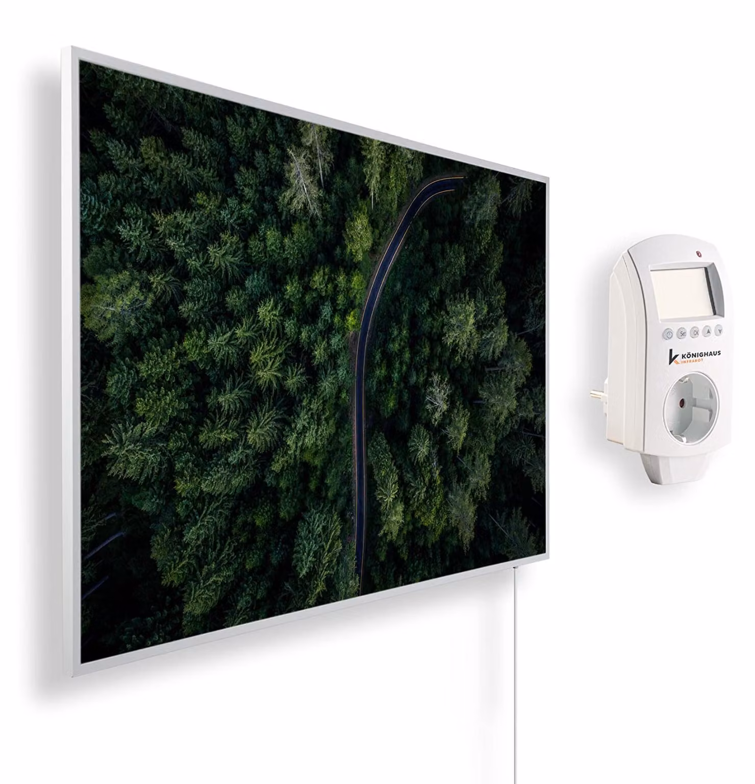 Riscaldamento a infrarossi - 300 Watt - Termostato intelligente - 50x60 cm