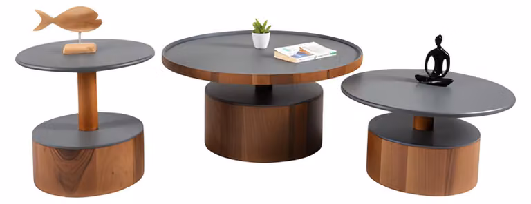 Beistelltisch Couchtisch Wohnzimmertisch Sofatisch Stilvoll Modern 3tlg.