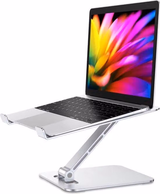 Ergometro per laptop - Supporto ergonomico per laptop - Supporto stabile per laptop - Per uso in ufficio - Ergonomico - Postazione di lavoro in piedi