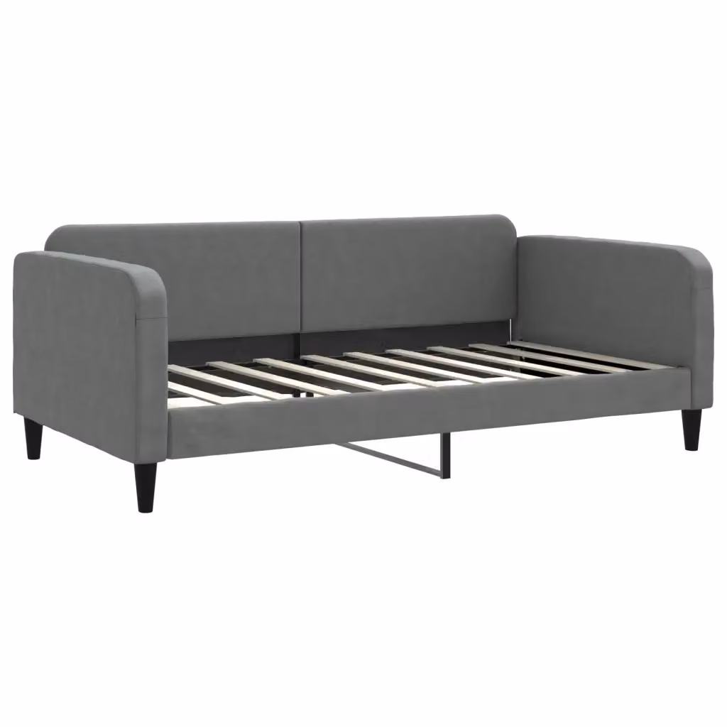 Letto da giorno moderno vidaXL in tessuto grigio con struttura imbottita L: 110 cm, P: 110 cm, H: 75 cm – 2