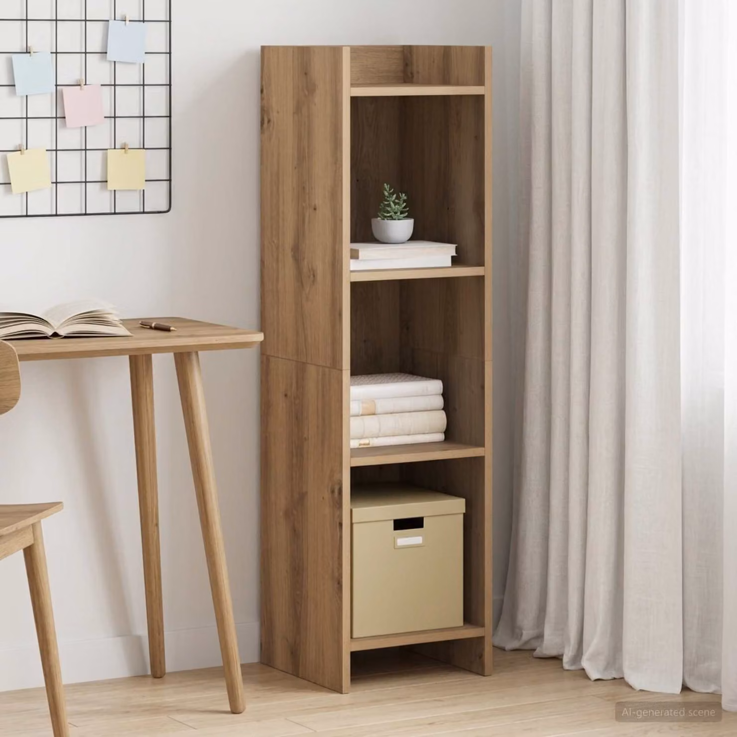 Libreria moderna vidaXL a 3 livelli in legno marrone L/P/H: 30 x 30 x 111 cm