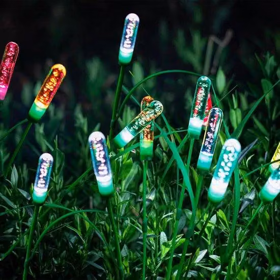 4 lampade solari da giardino - Illuminazione decorativa da giardino con 5 modalità LED - Lampade da tavolo a energia solare per esterni