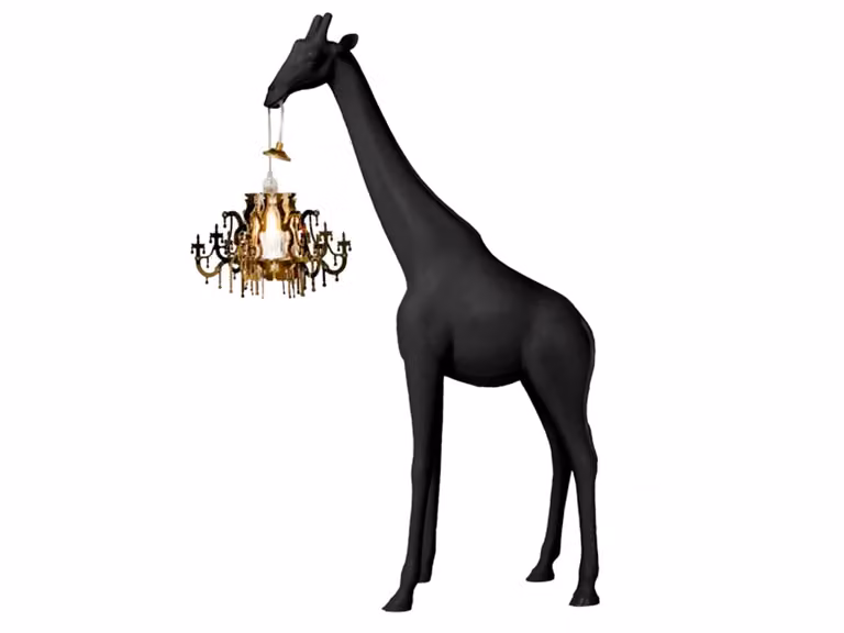 Giraffe in Love XS Lampada da Terra Versione nera