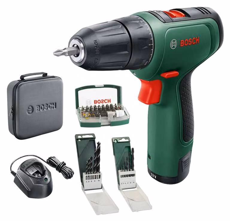 Avvitatore a batteria Bosch EasyDrill 1200 (batteria da 2,0 Ah, sistema a 12 volt, set di trapano e avvitatore, in softbag)