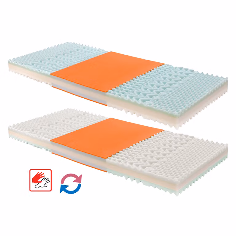 Materasso con rivestimento IDEA TRIAN 90x200x14 - Vendita 1+1 GRATIS