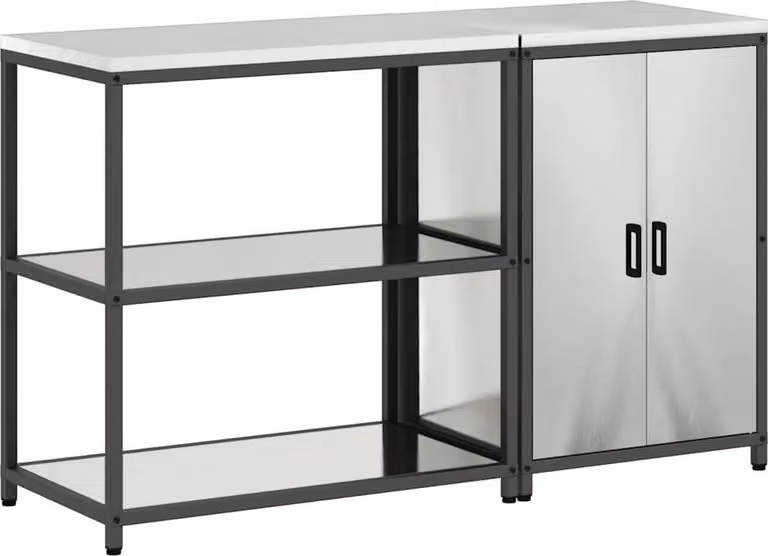 Set di Stoccaggio per Cucina HATTEM 2 pcs Argento Acciaio Inox