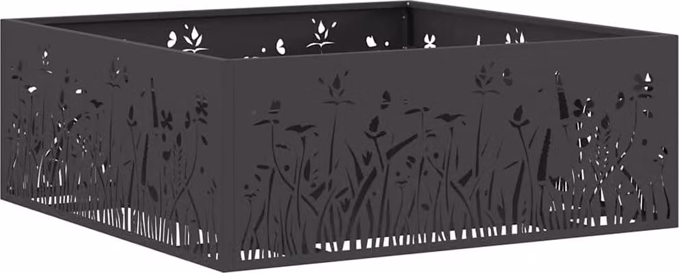 Focolare Nero 80 x 80 x 30 cm Acciaio