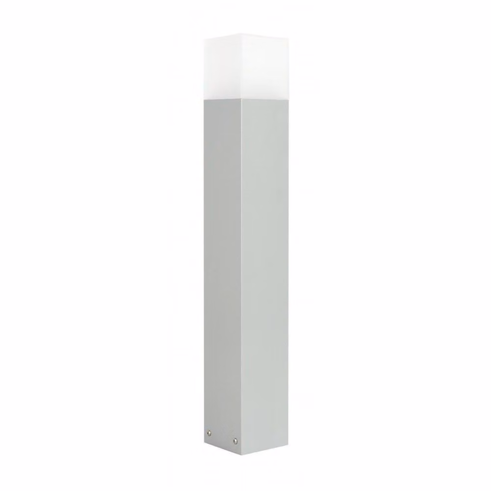Palo luminoso 70 cm 1xE27 argento IP44 SU-MA Cube CB-MAX 700 AL