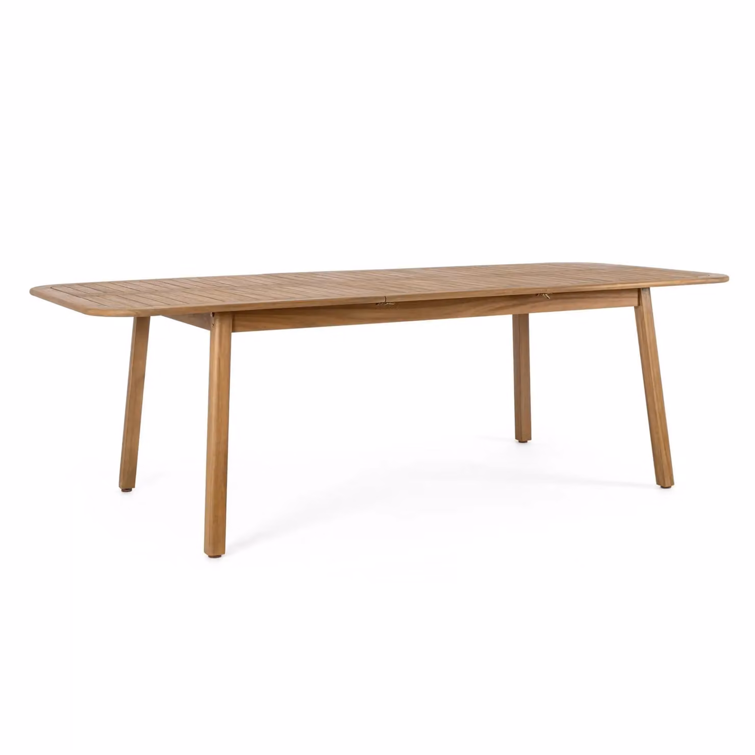 Tavolo allungabile MONSARAZ in legno di acacia effetto teak, 180×100 cm - 240×100 cm