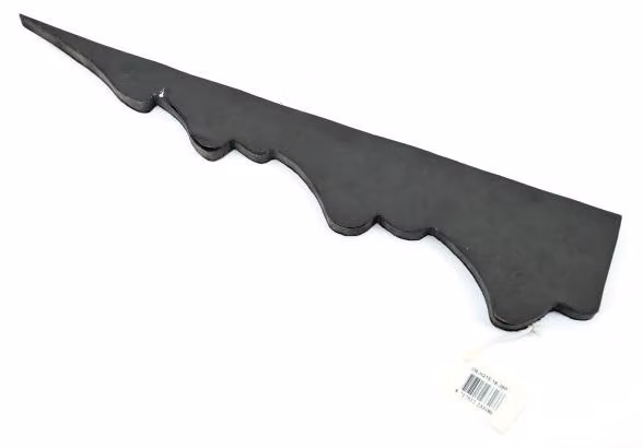 Albero di Natale in cartoncino alveolato, colore nero, altezza 45 cm