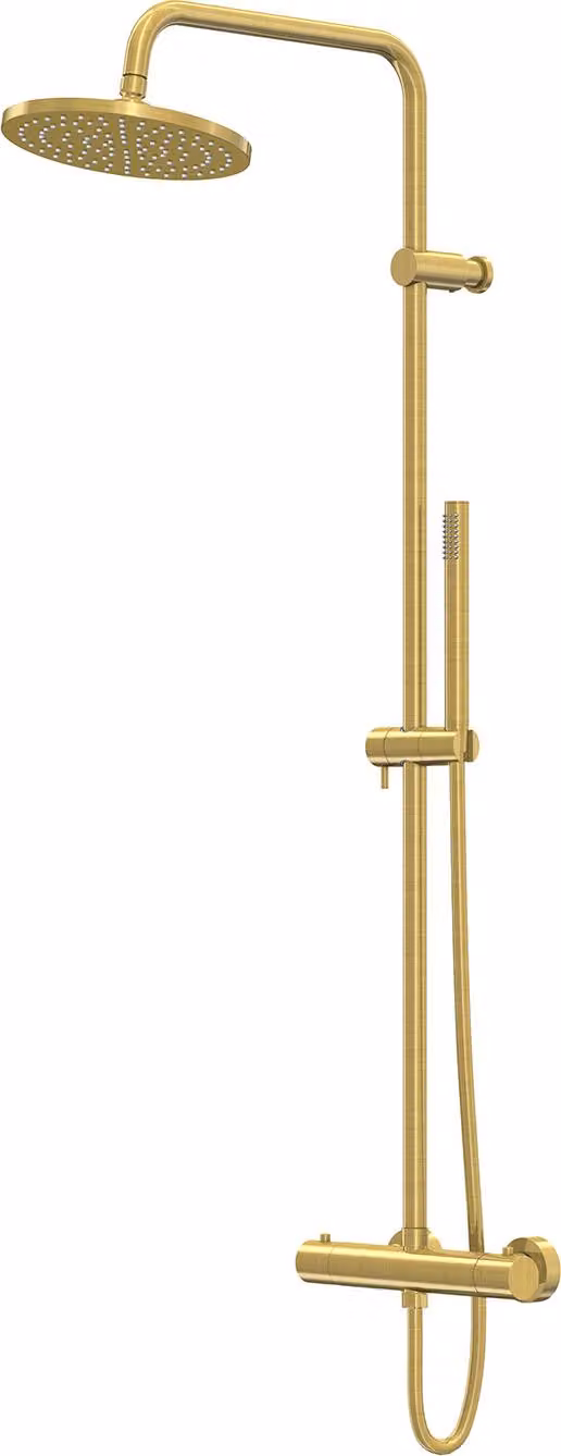 Steinberg Série 340 Set de douche, avec robinetterie thermostatique, EasyClean, douchette à main, 3402721BG, 3402721BG