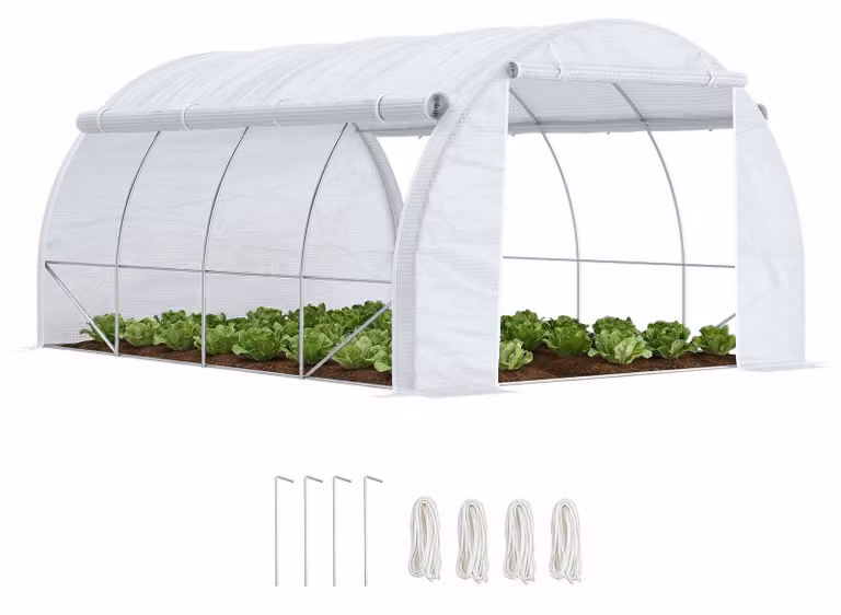 Serra Outsunny, dimensioni 3,97 x 3 x 2 metri, serra a telo con protezione UV, ideale per il giardino