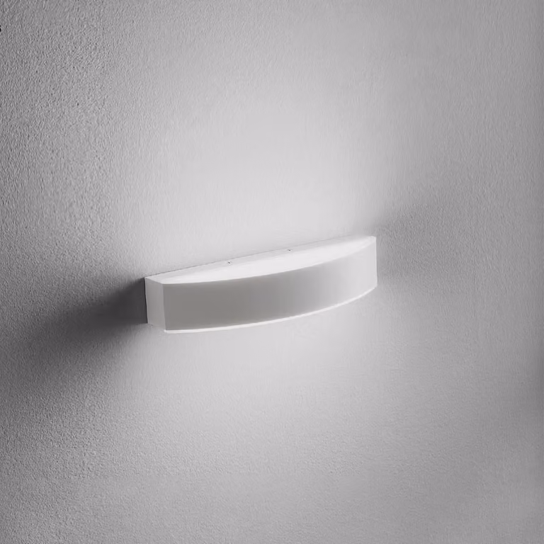 Lampada a parete GAP500N 16W 1710lm 4000K IP20 in alluminio bianco satinato - Gealuce - Applique LED biemissione moderno