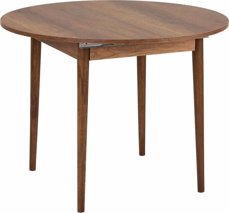 Calicosy - Tavolo da pranzo allungabile da 100 a 131 cm con piano rotondo - KLARA