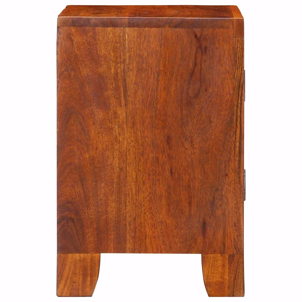 Set di 2 comodini vidaXL in legno massello di acacia marrone L/P/H: 40 x 30 x 45 cm – 2