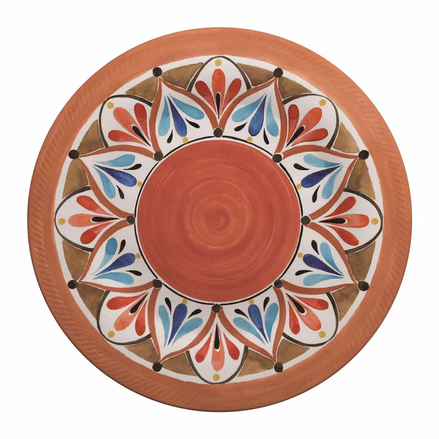 Piatto piano in melamina, Linea Madrid, diam. 26,7cm - 6 pezzi