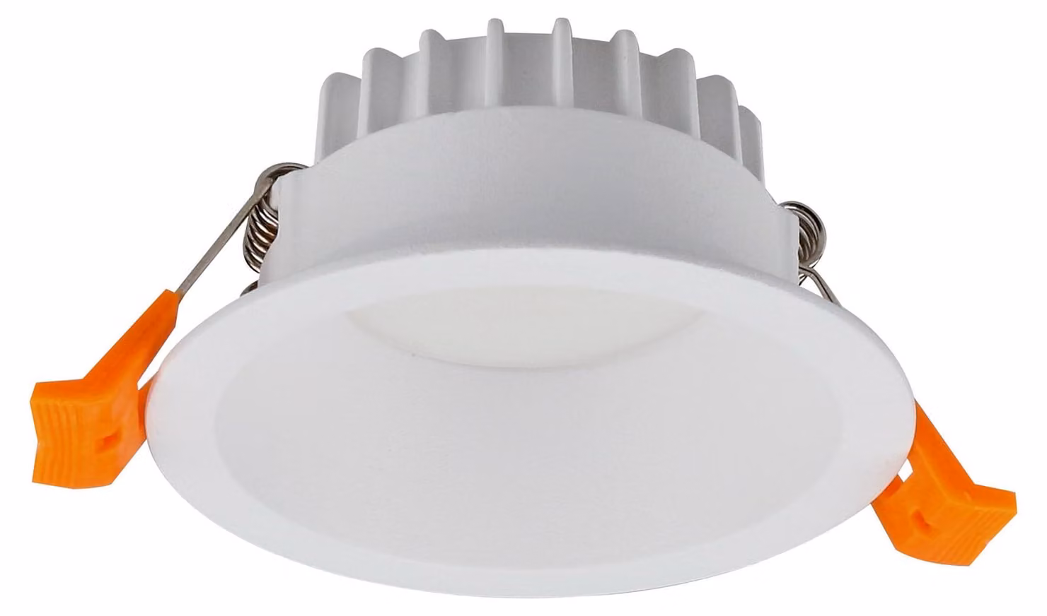 Lampada a incasso Jet, diametro 85 mm, con luce LED bianco caldo da 3000 K, colore bianco