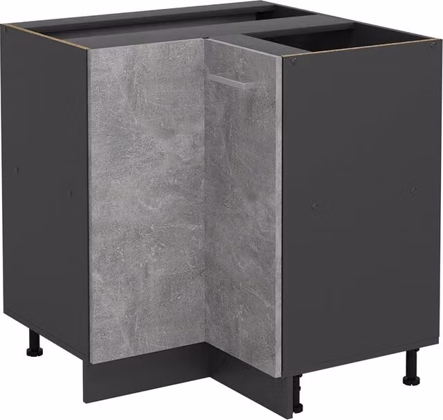 Mobile ad angolo cucina Vicco R-Line Antracite/Grigio senza piano di lavoro L: 75.6 cm