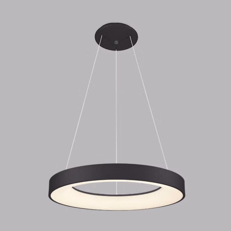 Lampadario LED dimmerabile BELLA, Variante: Ø 480mm, 40W, 2430lm, 3000K/4000K, nero, TRIAC