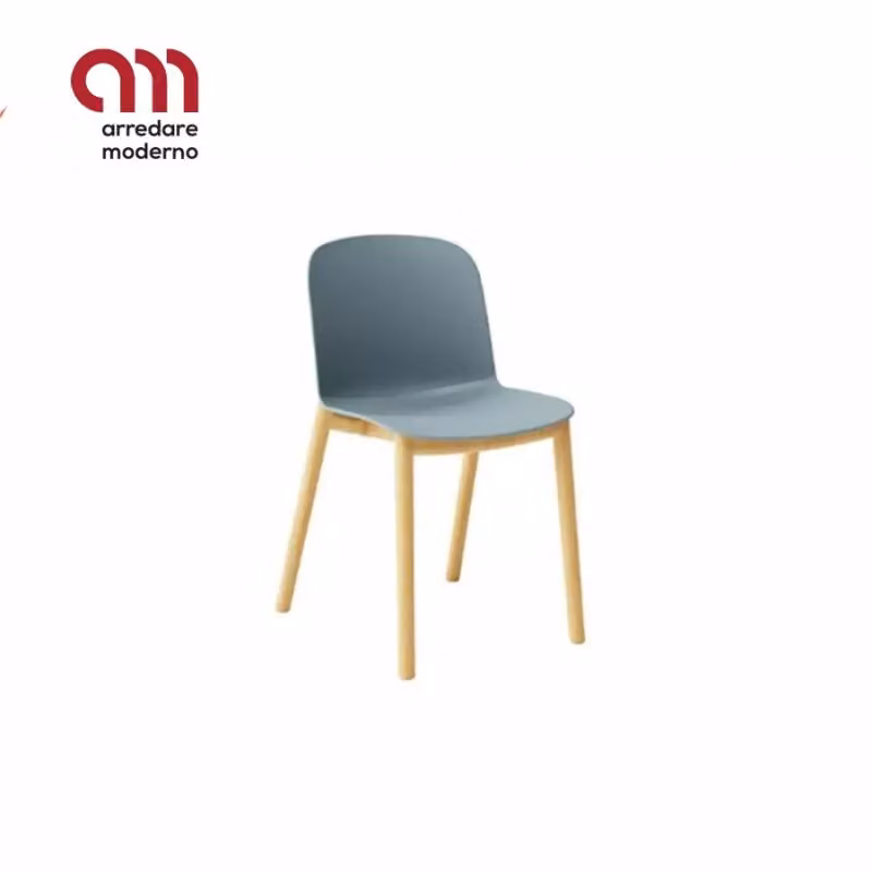 Sedia Relief wooden legs Infiniti Design