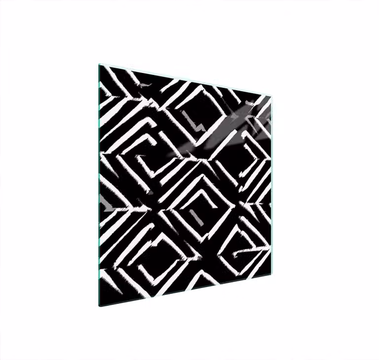Piastra Di Protezione Del Vetro Per Il Cuore 50X52 Pattern