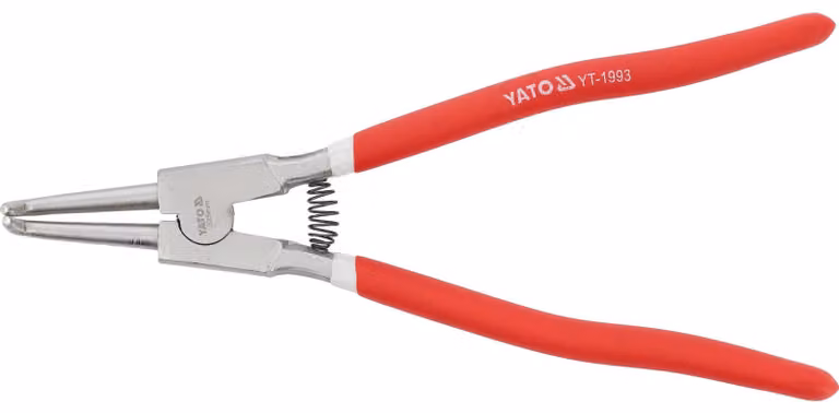 Pinza per circlips, con estremità esterna angolata, 325 mm