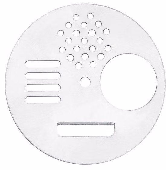 Kit per la costruzione di un hotel per api da giardino: set in acciaio inossidabile composto da 5 elementi, con apertura circolare per le api e apertura di ventilazione
