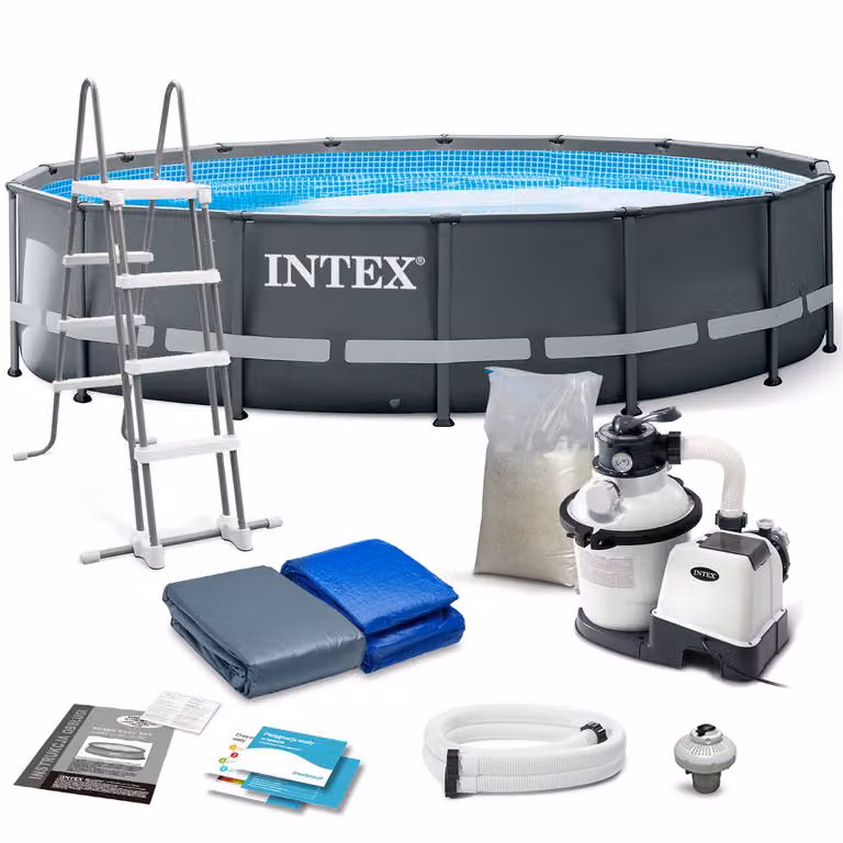 Piscina da giardino a rastrelliera 488 x 122 cm 12in1 INTEX 26326