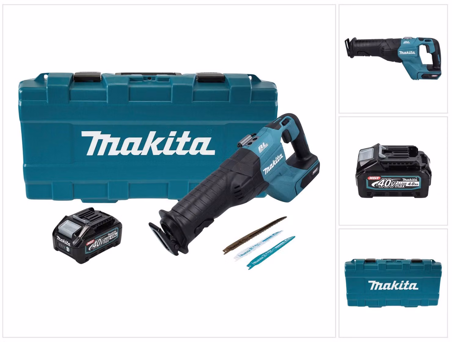 Makita JR 001 GM101 Sega circolare a batteria 40 V max. senza spazzole XGT + 1x batteria 4,0 Ah + custodia - senza caricabatterie