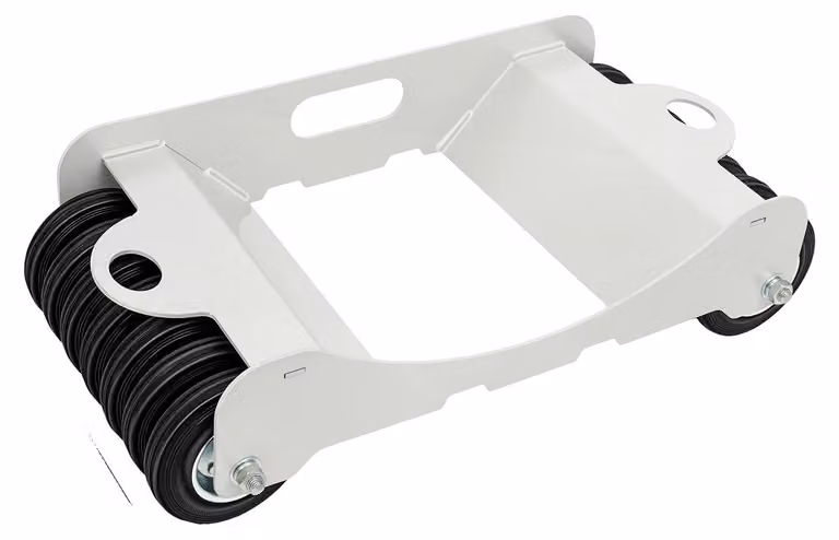 Carrello per pneumatici, capacità di carico 4500 lbs, 14 ruote, colore bianco
