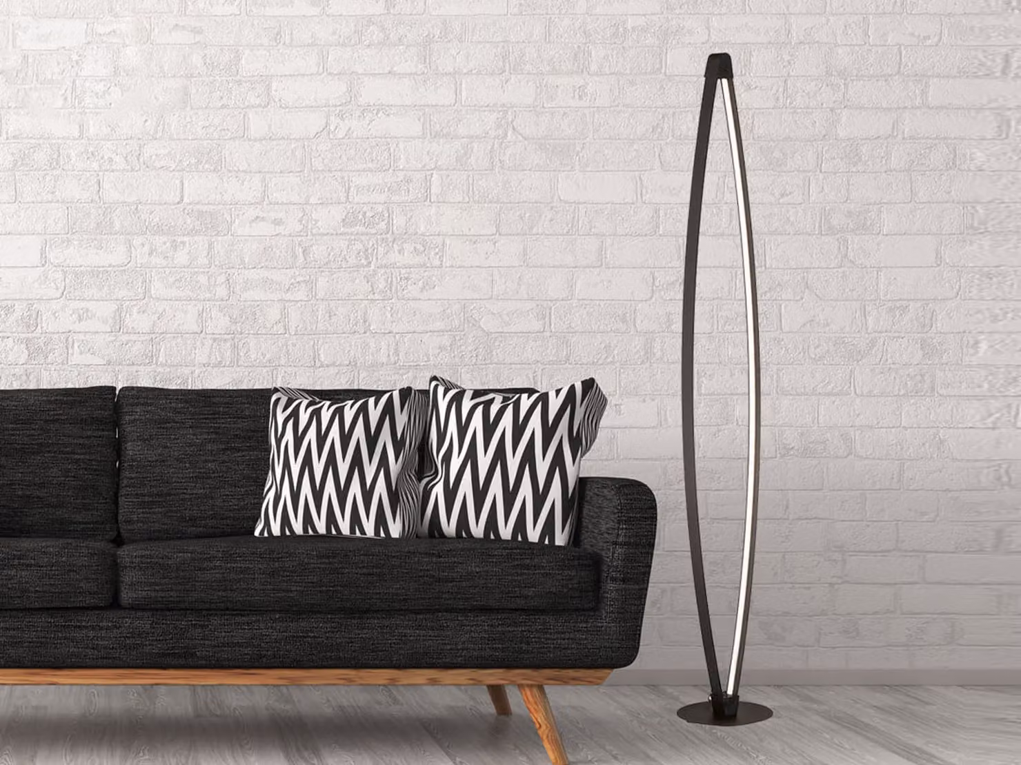 Lampada da terra a LED alta 145 cm dimmerabile e con colore della luce CCT - lampada di design per il soggiorno