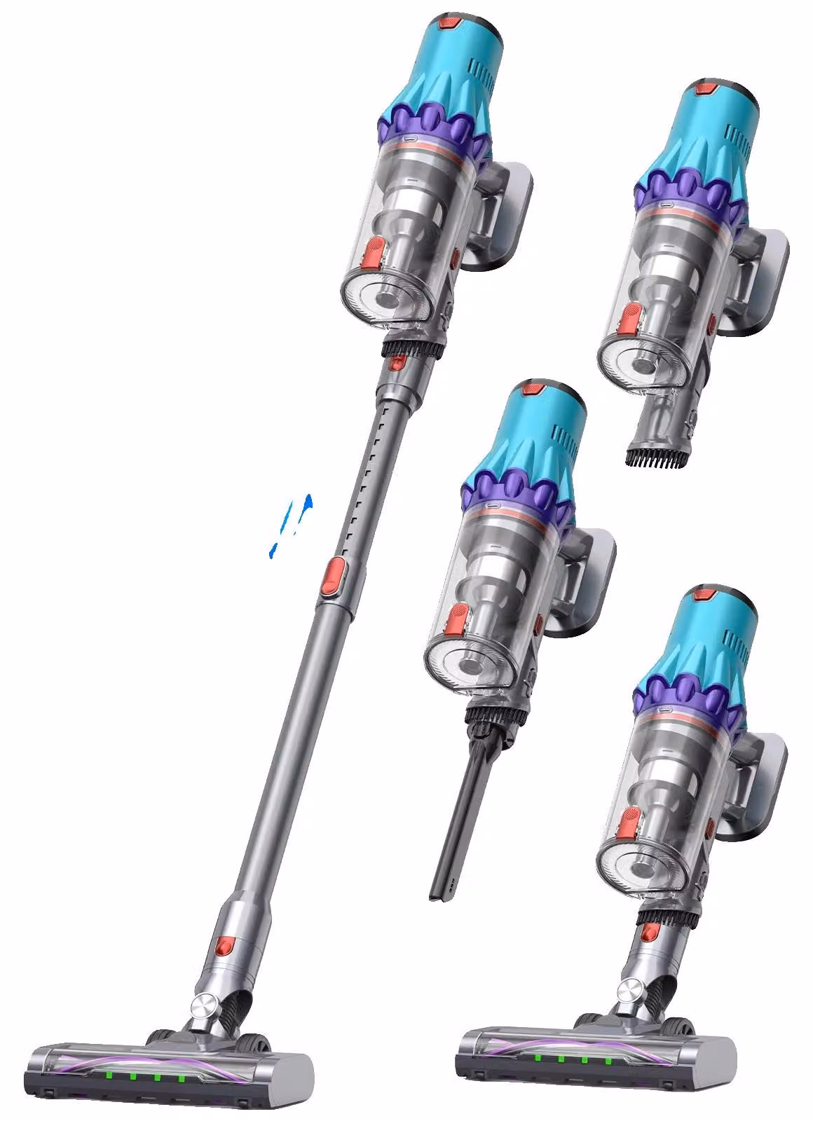 Aspirapolvere con cavo, potente aspirazione, design leggero, 750 W, 75 kPa