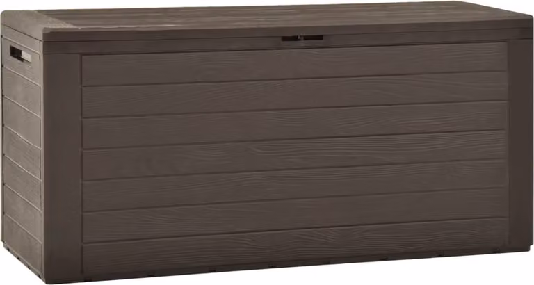 Baule da Giardino Marrone 116x44x55 cm