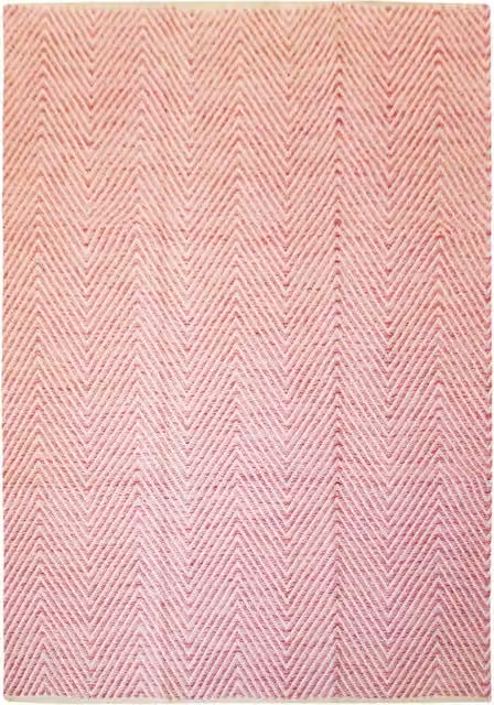 Tappeto Cocktail 500 KENDRA HOME rosa a righe in cotone, viscosa e poliestere, L: 230 cm, P: 160 cm