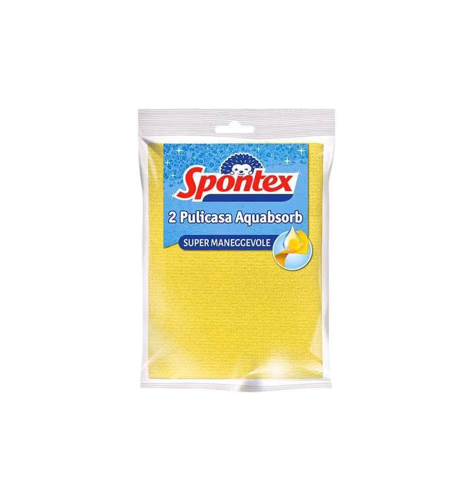 Panno Spugna Aquabsorb Pz 2 Cm 30X30 Spontex