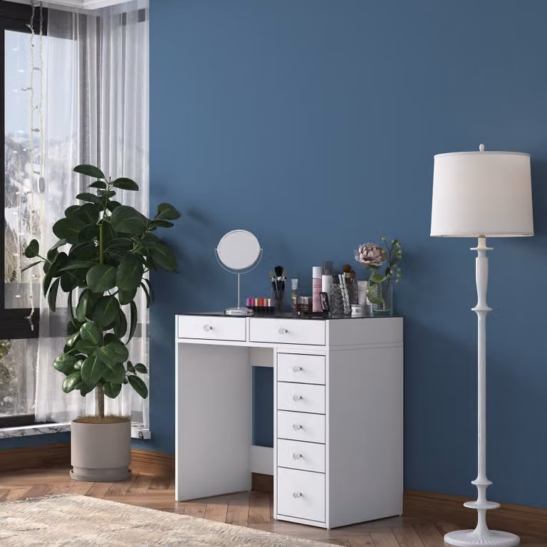 Skye Decor, BJ107 - 2625, tavoli da trucco, bianco, 90 x 79,8 x 44,5 cm