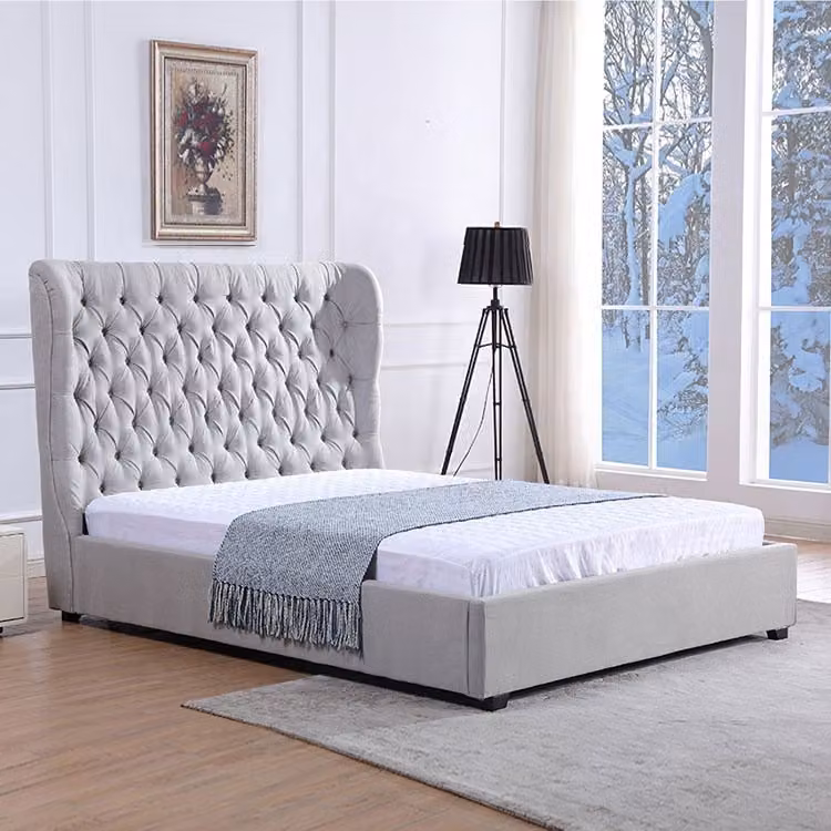 Bett Chesterfield Polsterbett Luxus Schlafzimmer Design Betten Leder