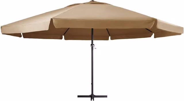 Ombrellone da Giardino con Palo in Alluminio 600 cm Tortora 47373