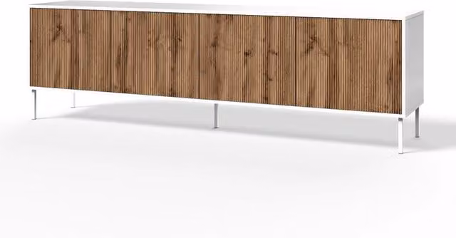 Buffet 4 ante BUDAPEST-S bianco/quercia