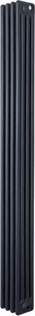 Radiatore Tradizionale 4 Colonne Verticale Riscaldamento Antracite 1800x200 mm