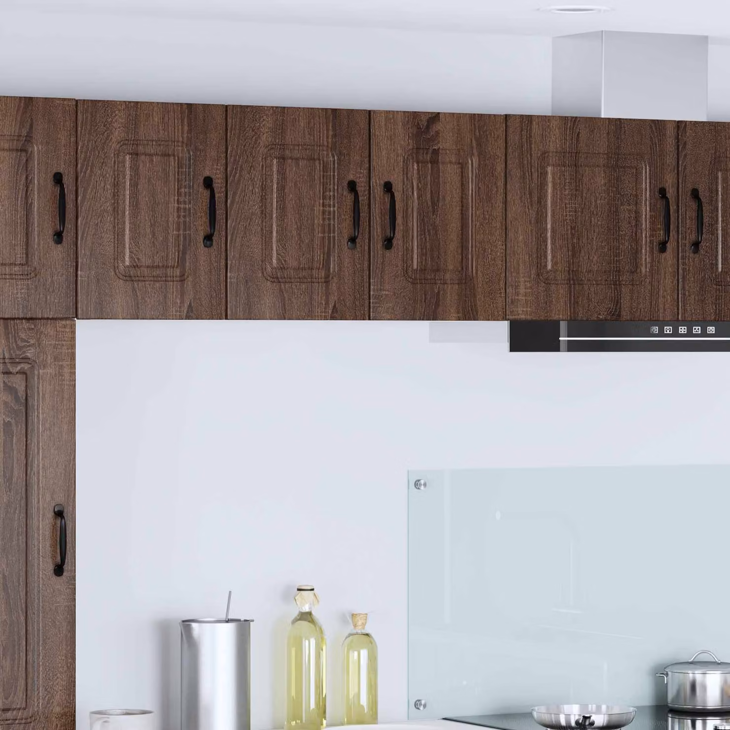 vidaXL Pannello per lavastoviglie Kalmar in legno MDF, 2 pezzi, Rovere Marrone, H: 76,0 cm, L: 40,0 cm, P: 31,0 cm