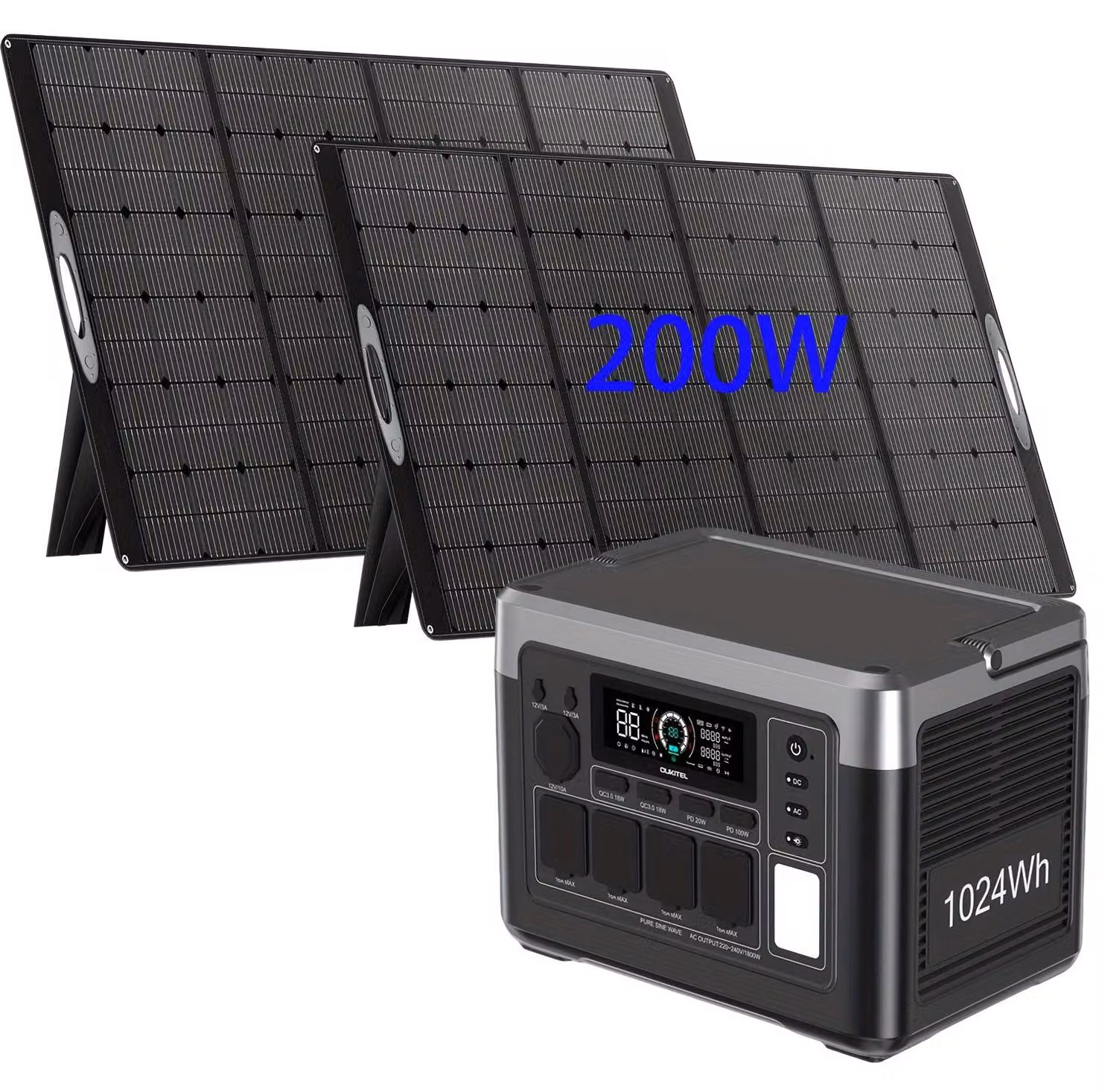 Centralina elettrica portatile - Generatore portatile - Impianto solare portatile - Alimentazione di emergenza - Batteria esterna per attività all'aperto
