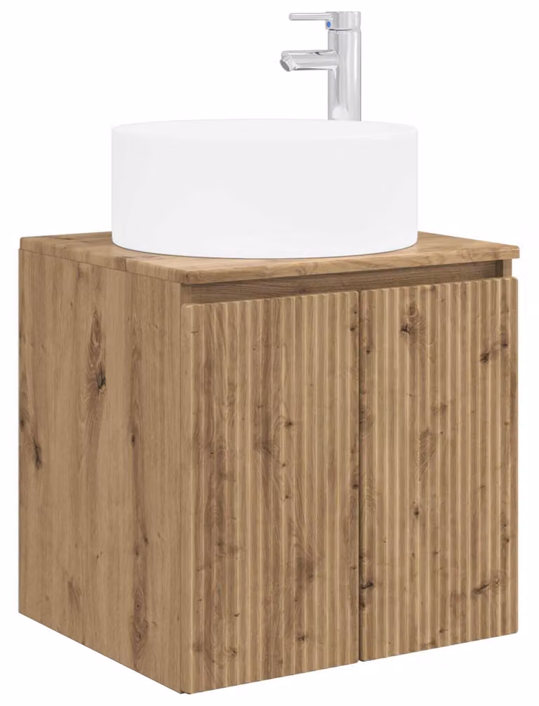 Mobile lavabo da parete Rovere Artigianale